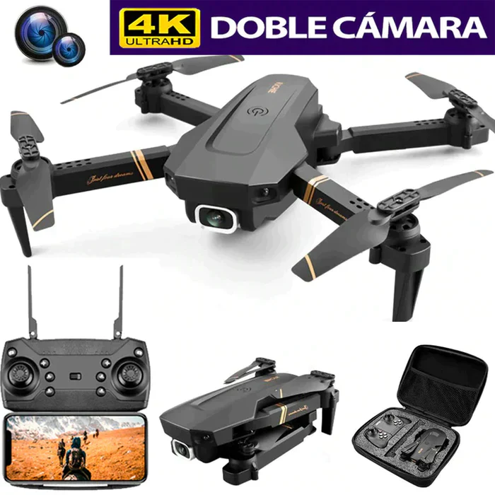 [OFERTA] - Drone E99 Max Sky Vision 4K + DOBLE BATERÍA + CONTROL CON PANTALLA PARA CELULAR