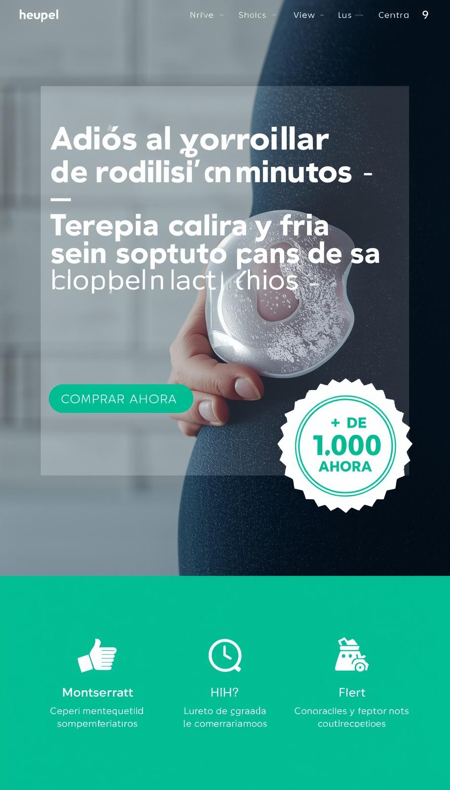 Rodillera Terapéutica 2 en 1 (Frío y Calor)